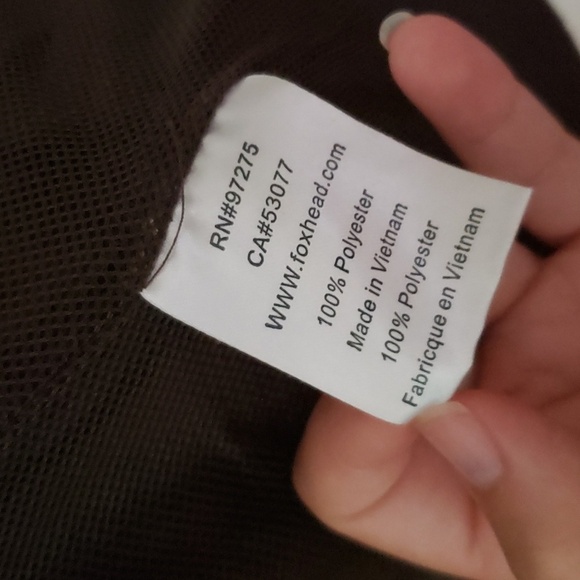 Fox racing full zip wind breaker hooded jacket, brown, netted lining, mens small - Picture 7 of 10